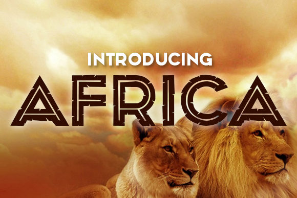 Africa: A Bold Display Font for Striking Designs