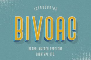 Bivoac: A Layered Display Font for Bold 3D Designs