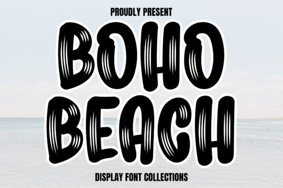 Boho Beach: A Fun Display Font for Creative Projects