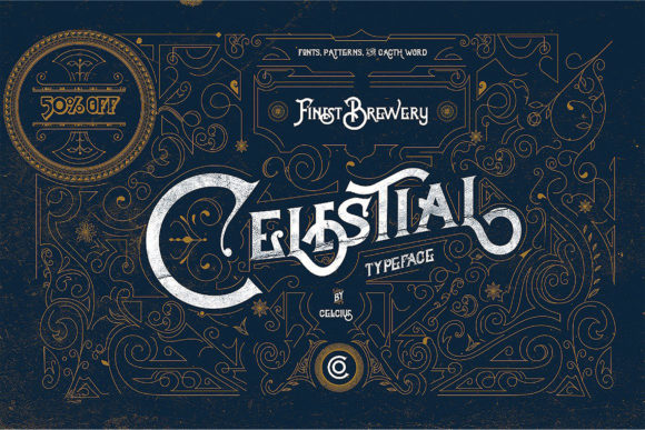 Celestial: A Vintage Display Font for Bold Designs