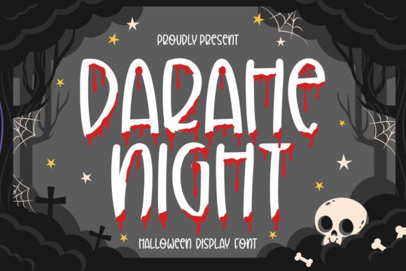 Darahe Night: A Chilling Halloween Display Font