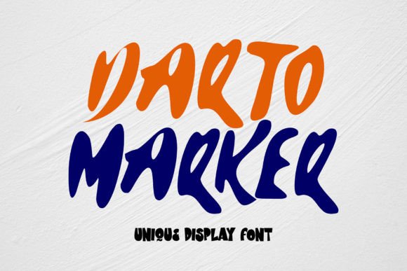 Darto Marker: The Playful Display Font for Unique Designs