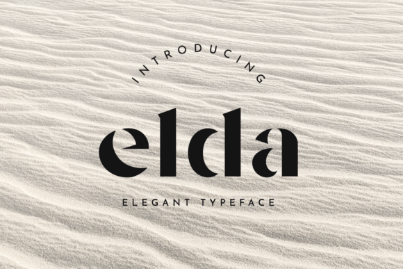 Elda: An Elegant Stencil Font for Luxurious Design