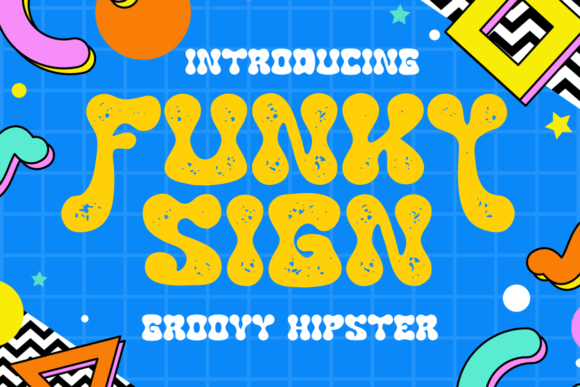 Funky Sign: A Groovy Typeface for Bold Designs
