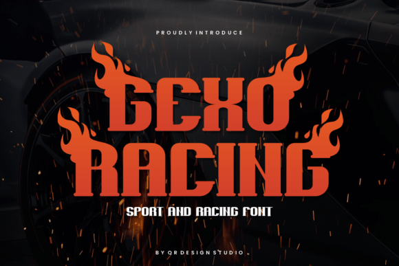 Gexo Racing: A Whimsical Display Font for Modern Design
