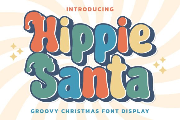 Hippie Santa: A Retro Font with Modern Charm