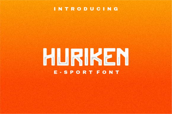 Huriken: A Bold Display Font for Modern Design