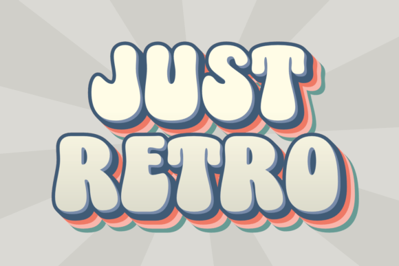 Just Retro: A Playful Chunky Display Font