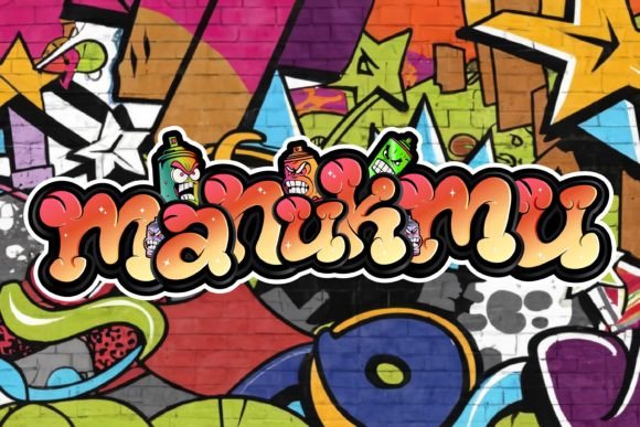 Manukmu: A Bold Graffiti Font for Urban Designs