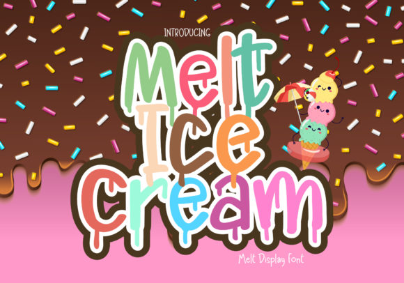 Melt Ice Cream: A Playful Font for Fun Designs