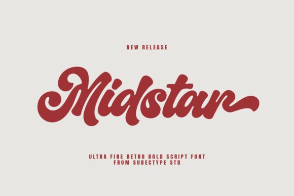 Midstar: A Groovy Retro Script for Modern Designs