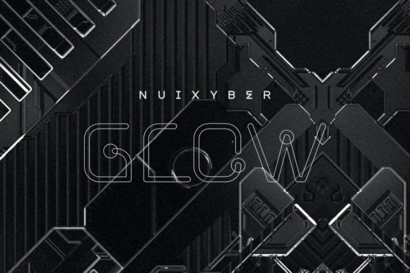 Nuixyber Glow: A Futuristic Display Typeface