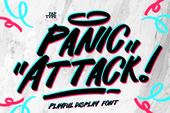 Panic Attack: A Playful & Dynamic Display Typeface
