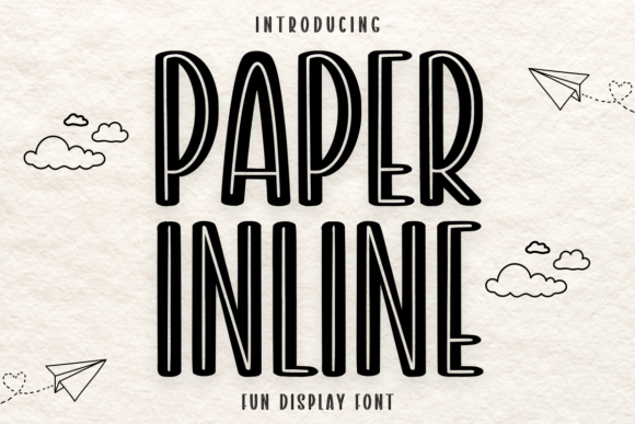 Paper Inline: A Quirky Font for Joyful Designs