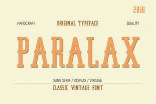 Paralax: The Authentic Handcrafted Display Font