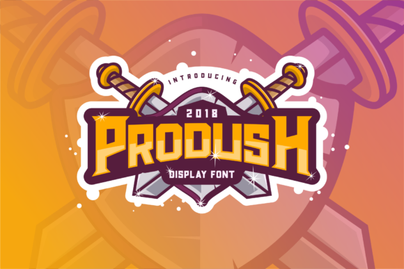 Prodush: A Bold All-Caps Display Font for Impactful Design