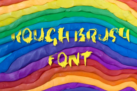 Rough Brush: A Modern Brushed Font for Bold Designs