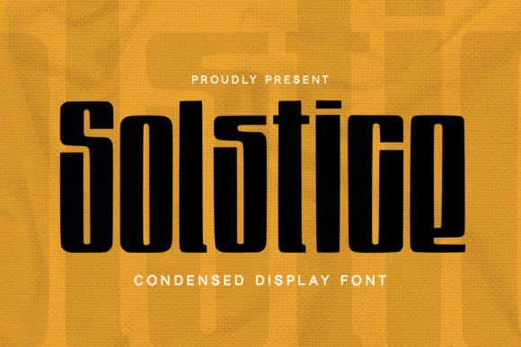 Solstice: A Modern Typeface for Bold, Urban Design