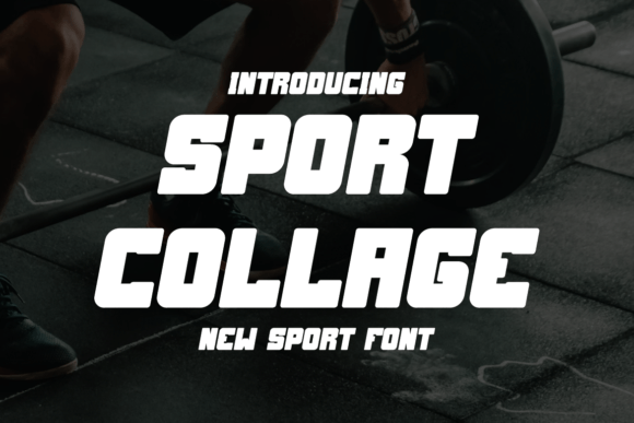 Sport Collage: Bold Display Font for Modern Design