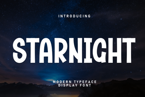 Starnight: A Modern Display Font for Creative Projects
